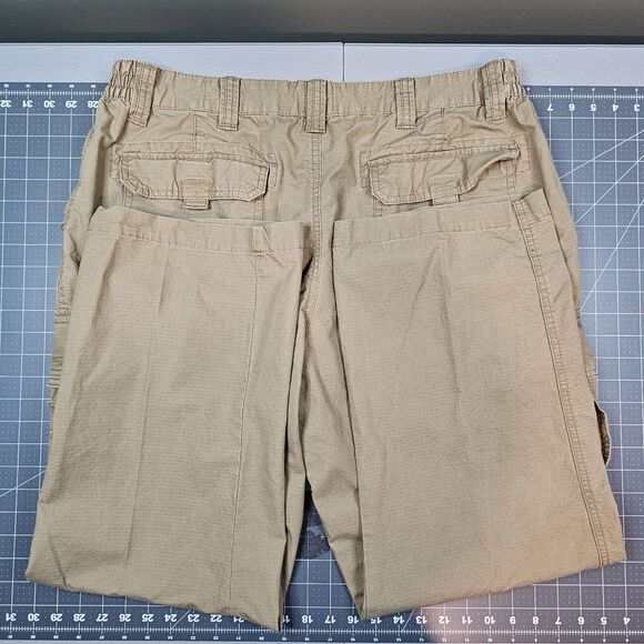 Redhead Cargo Pants 40x30 Fulton Khaki Tan Ripstop Canvas Work Stretch Outdoors - Picture 13 of 16